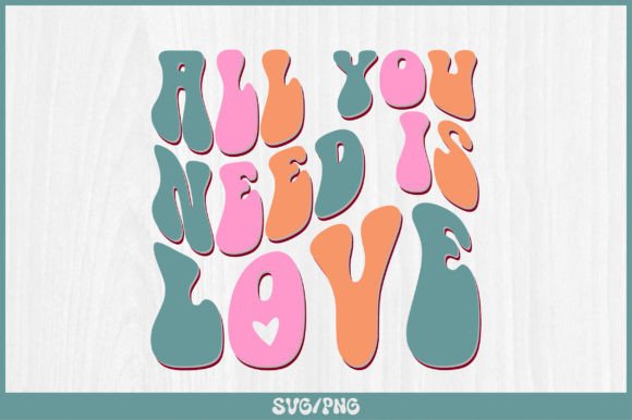 All You Need is Love Retro Svg Design Review