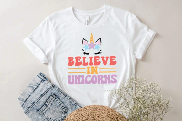 Believe in Unicorns Retro Svg Design Review