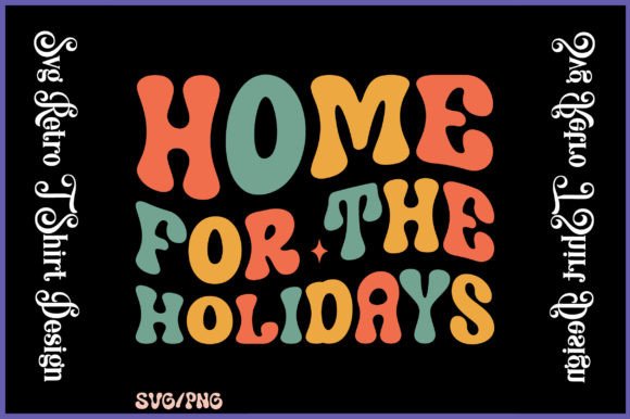 Home for the Holidays Retro SVG Design Review